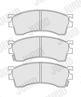 Jurid 572434J Bremsbelagsatz, Scheibenbremse For Eunos Ford USA Mazda