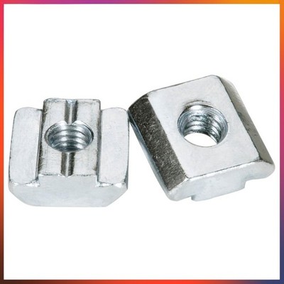 Nutensteine M6 Nut 8 Aluprofil 30x30mm Kohlenstoffstahl vernickelt 100 Stk
