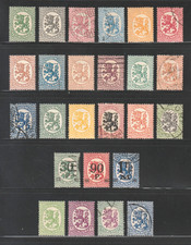Finland, 1917-30 Coat of Arms, Used/Unused, Scott #s 83 | 136, 25 Different