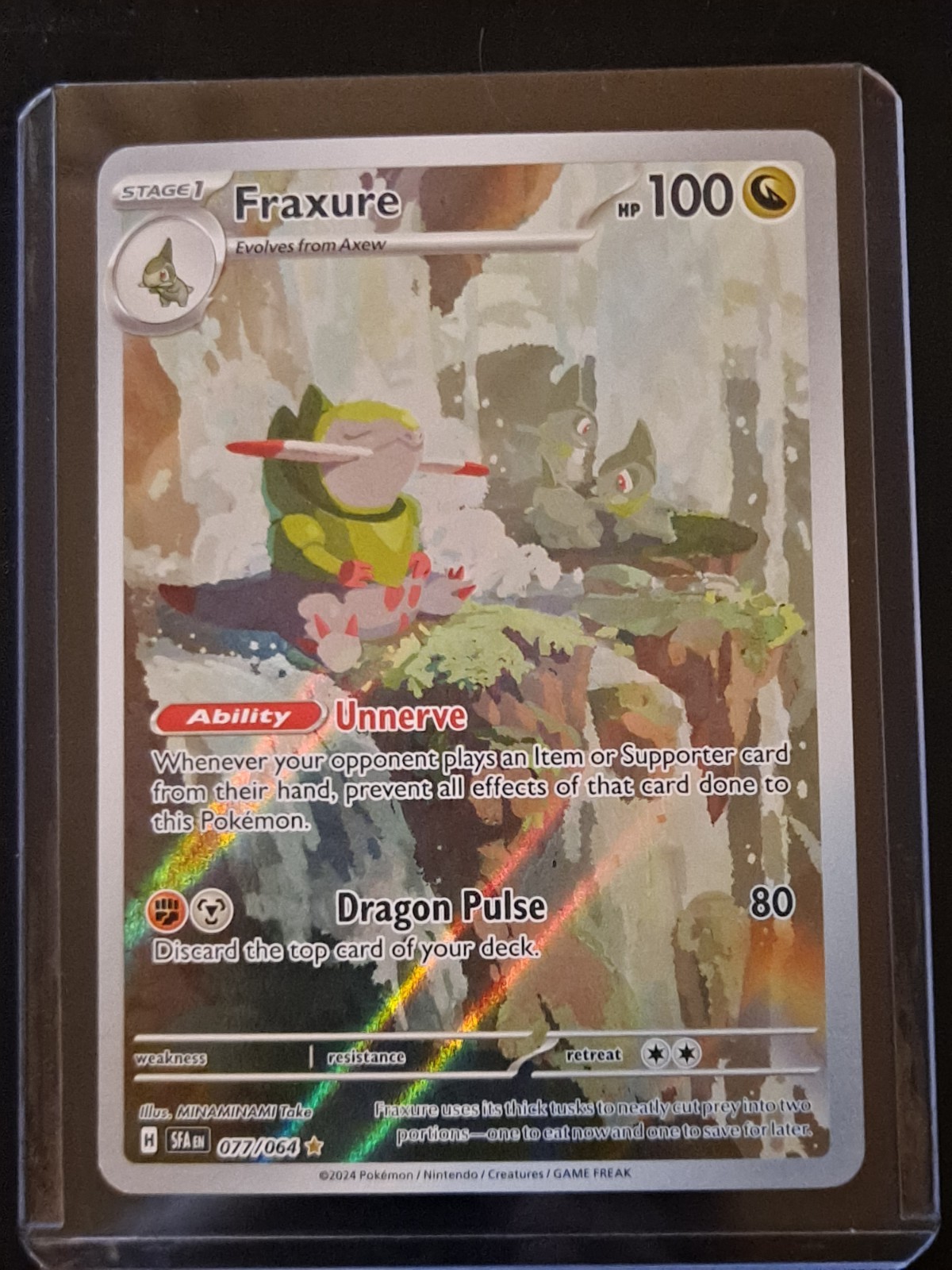 Fraxure - 077/064 - Shrouded Fable - Illustration Rare - NM