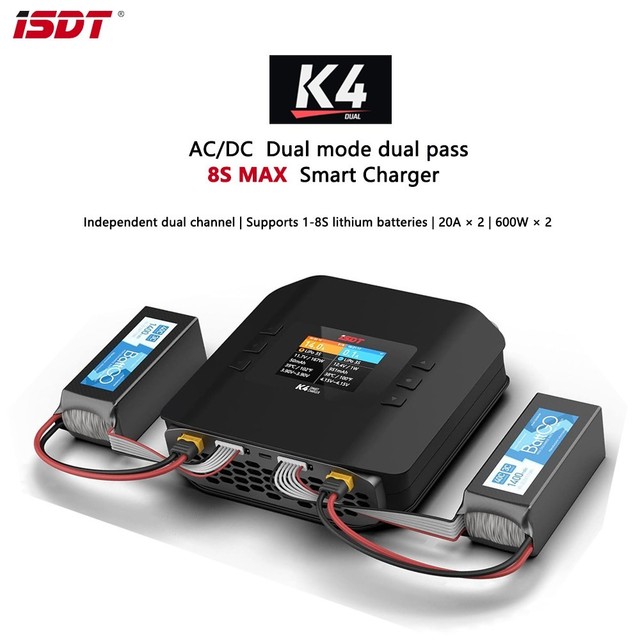 ISDT K4 AC/DC Dual Modes LiPo Charger