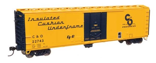 Walthers Mainline 910-2855 HO Maßstab 50' PC&F Isolierter Güterwagen C&O #22743 | Zustand: Neu