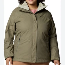 Columbia Bugaboo III Fleece Interchange Jacket Women Green 3 In 1 Plus Size 2X