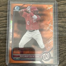 2022 Bowman Chrome Sapphire Edition Prospects Orange  68/75 Roismar Quintana