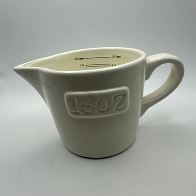 Home Essentials 2 Cup Measuring Bowl Kitchen Stoneware