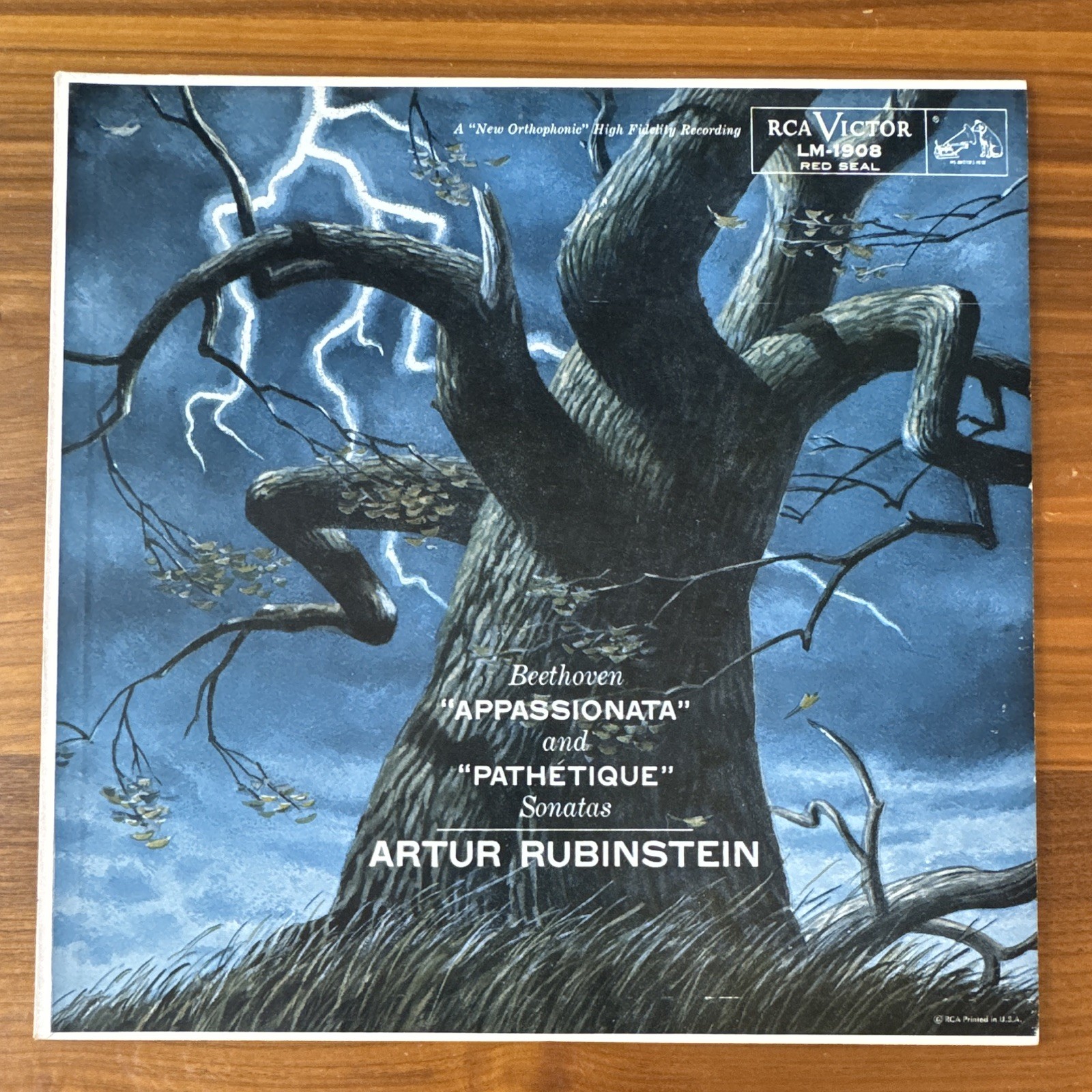 vinyl record: RCA Victor Beethoven Appassionata & Pathétique Rubinstein LM-1908