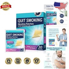 Easy Use 30 Count Step 2 Quit Patches 14mg Nicotine Stop Aid Gentle Care