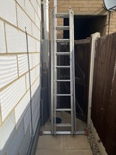 Nine Rung Triple Extension Aluminium Ladder