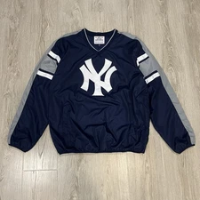 Men's G-III Sports by Carl Banks Navy New York Yankees Double Coverage V-Neck XL