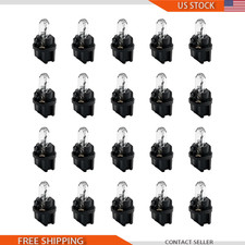 20 Pcs T5 17 57 86 Halogen Instrument Cluster Bulbs Kits 12v Super Bright Vehic