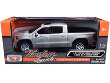 2019 GMC Sierra 1500 SLT Crew Cab Pickup Truck Silver Metallic 1/24-1/27 Diecast