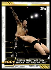 2021 TOPPS WWE NXT DAMIAN PRIEST DEF. ONEY LORCAN AND RIDGE HOLLAND #53 4064