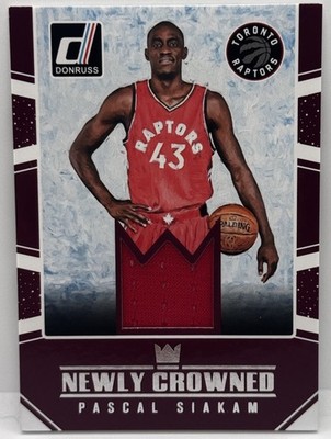 2016-17 Panini Donruss Newly Crowned Rookie Jerseys Pascal Siakam #21
