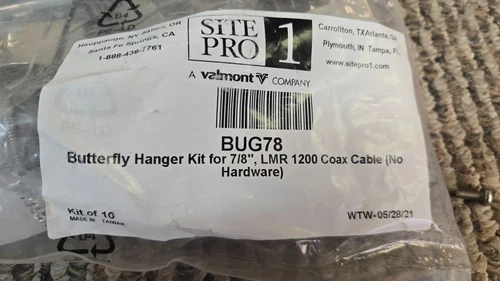 SitePro / Valmont Butterfly Hangers 4/8", EW85, & EW90    Part # BUG78 video thumbnail