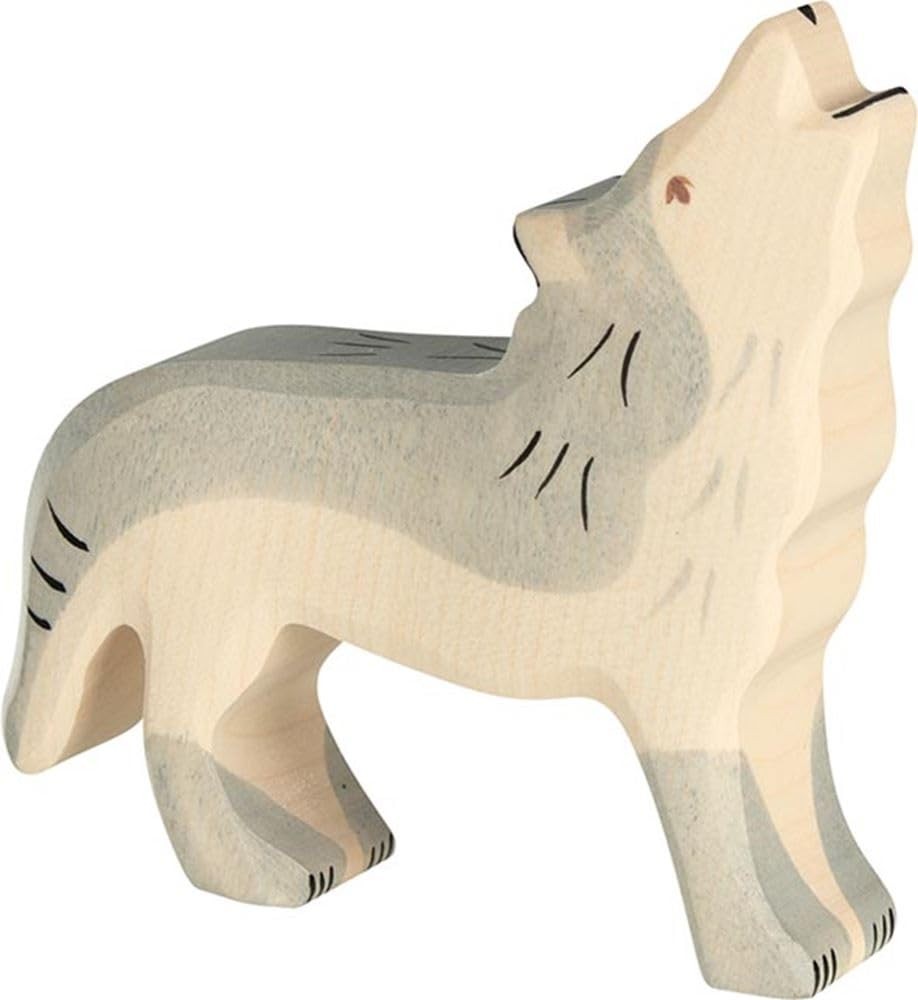 Holztiger Wolf, heulend, 80109