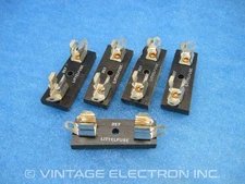 LOT OF (5) NOS LITTELFUSE 3AG Single Chassis Mount Fuse Holder Series 357 - READ