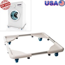 Adjustable Dolly W/ Locking Caster Wheels Durable PVC Moving Supplies 220 lbs US