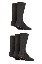 Image of Farah 5 Pack Men's Bamboo Socks – Classic Plain, Hypoallergenic & Antibacterial