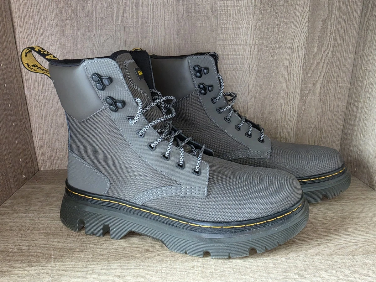 Dr. Martens Gray Solid Boots for Men for Sale | Shop New  display picture 2