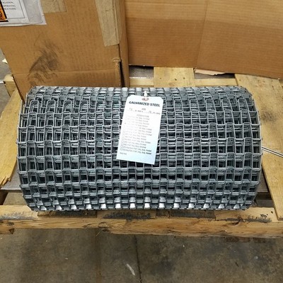 18'' Wide x 18 Feet Length x 1/2'' x 1'' Std. Duty, Welded Flat Wire Belting - NEW