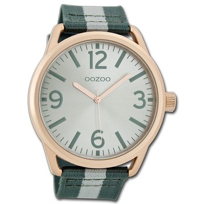 Oozoo Herren Armbanduhr Timepieces Analog Leder grün UOC7052A