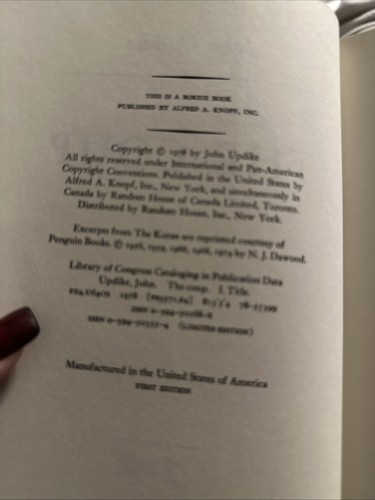 The Coup A Novel By John Updike 1978 Hardcover First Edition - Picture 3 of 8