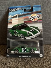 Hot Wheels 1971 Porsche 911 Green - Vintage Racing Club Series 2024 