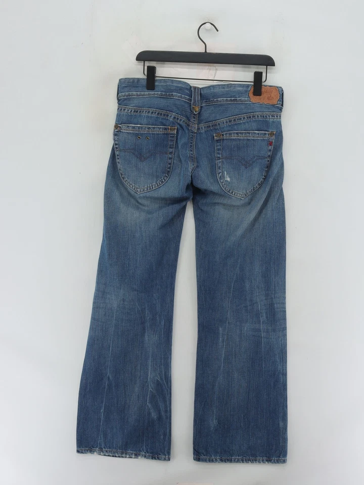 Pantalones de mezclilla para mujer Replay W 30 en azul 100 % algodón pierna ancha Foto 2 de 4