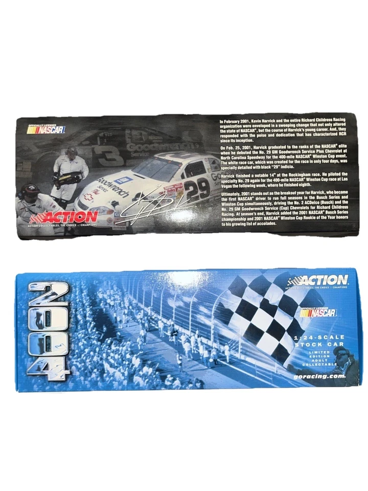 2004 Kevin Harvick escala 1/24 RCCA GM Goodwrench /preto 1 de 1008 estado perfeito - Imagem 4 de 4
