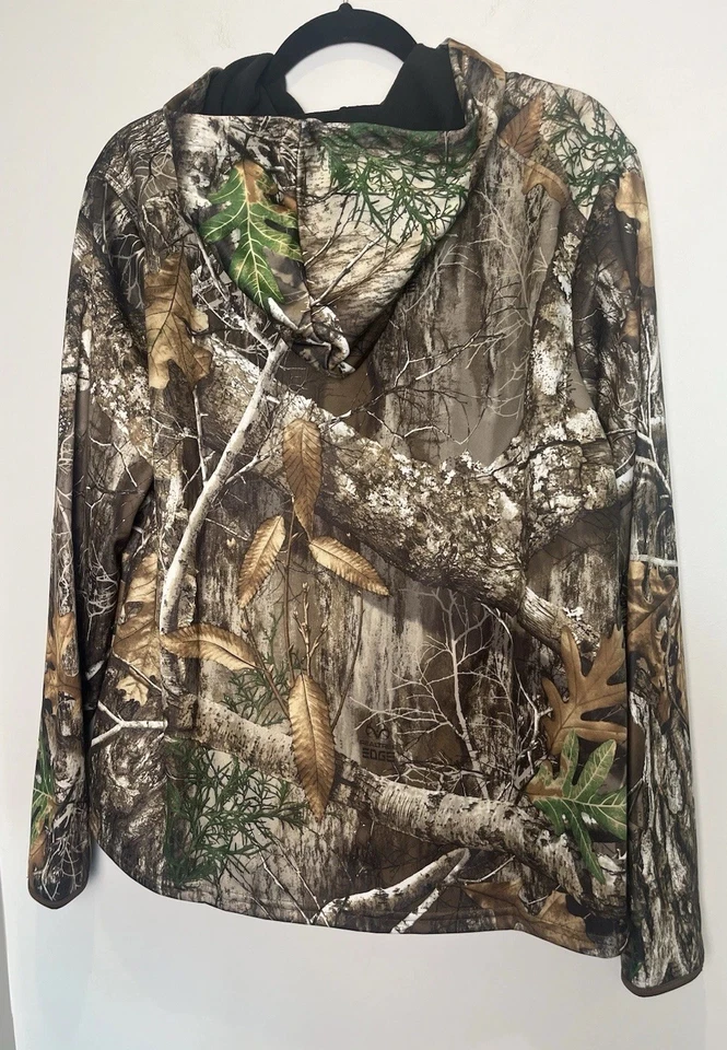 Realtree Camo Tech Hoodie Women’s XL w/Face Gaiter Scent Control & Wicking NWT - Image 3 of 4