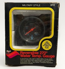 Nos Cal Custom Hawk Water Temperature Gauge Reversible Dual Military Or Auto372