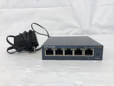 TP-Link TL-SG105 5-Port Gigabit Desktop Switch with Power Adapter