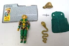 GI JOE ARAH Serpentor Yellow Neck Variant Figure 1986 Complete with file Vintage