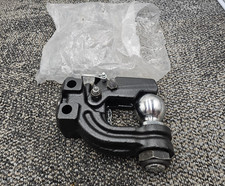 Pintle Hook Ball Combo Trailer Hitch Towing Heavy Duty Black