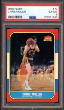 Chris Mullin Rookie Card 1986-87 Fleer #77 PSA 6. rookie card picture