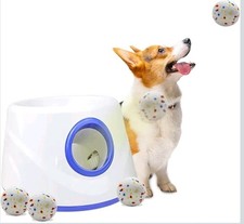 RERBIO Automatic Dog Ball Thrower Launcher, 3 Distance Settings w/ 3 Balls