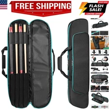 2x2 Holds 2 Butts and 2 Shafts, Soft Pool Stick Holder Case with Front Access...