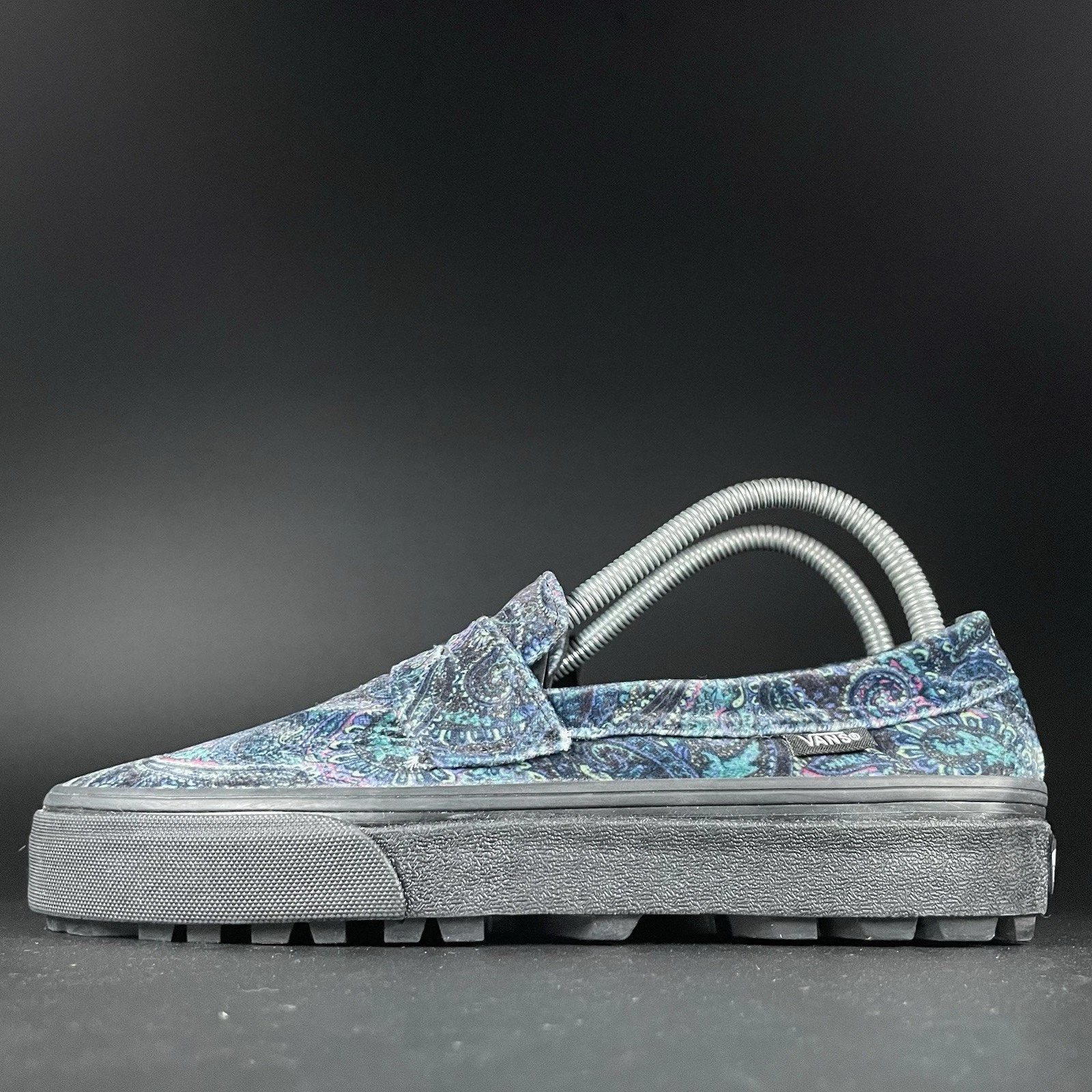 Sneakers mocassini VANS Style 53 donna 8 5 velluto paisley blu scuro slip on penny