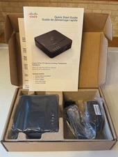 Cisco SPA112-2 port VoIP ATA Phone Adapter SIP Fax Gateway w/Ethernet NEW