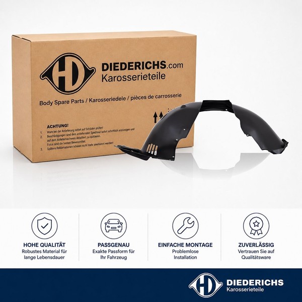 Verkleidung Radhaus Vorne Rechts Diederichs 7833008 FÜR Skoda-image