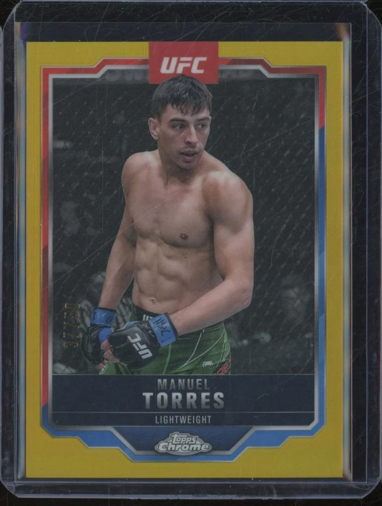 2025 Topps UFC Chrome MANUEL TORRES #96 Gold Refractor /50 JA562