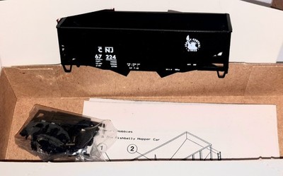 Stewart Hobbies HO Central New Jersey 2 Bay Coal Hopper #67224 Kit Complete NOS