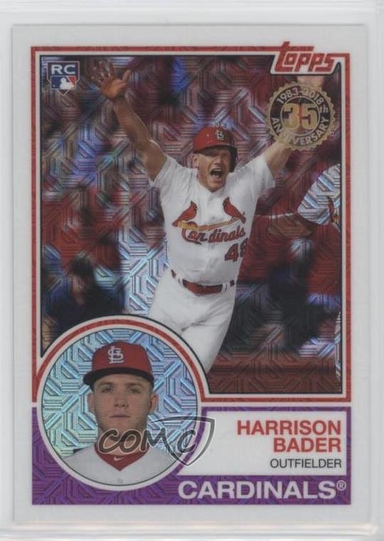 2018 Topps Silver Pack 1983 Design Chrome Series 1 Harrison Bader #31 08t6