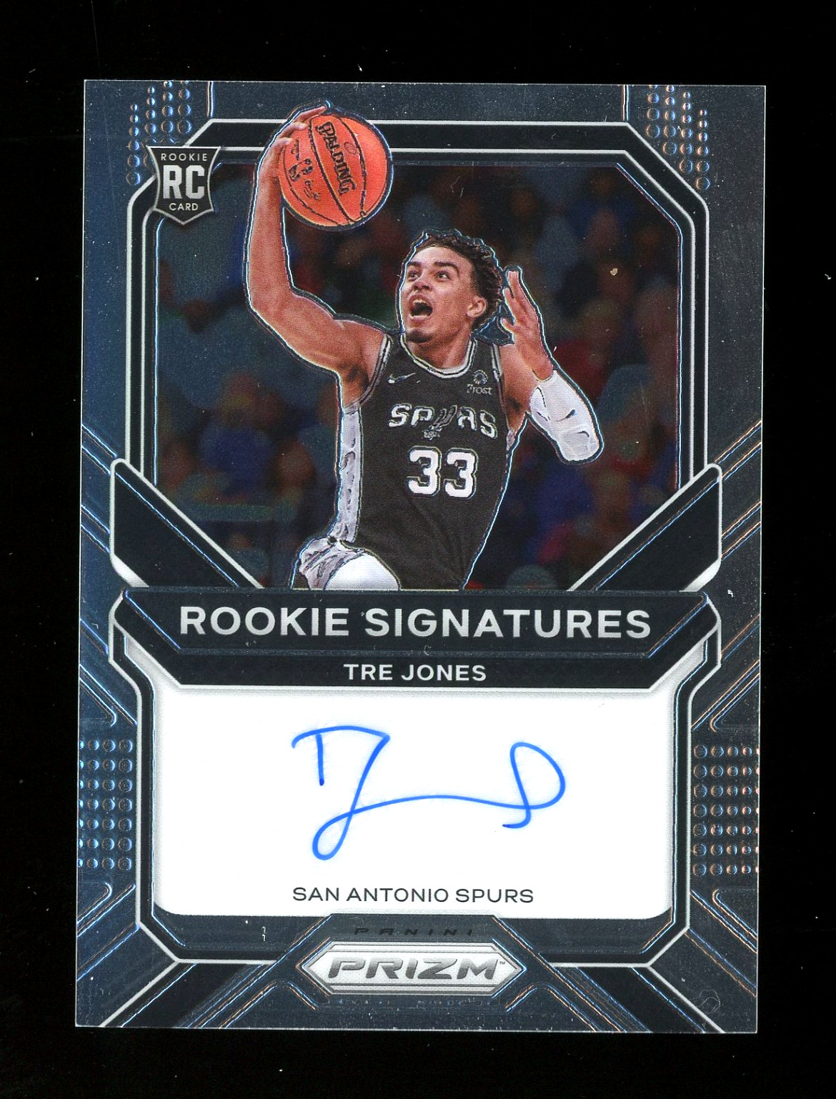 2020-21 Panini Prizm Tre Jones Rookie Signatures Auto #RS-TJN RC Spurs