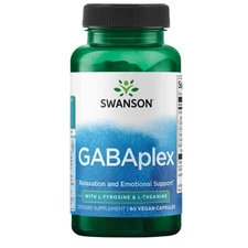 Swanson Gabaplex with L-Tyrosine and L-Theanine 60 Veggie Capsules