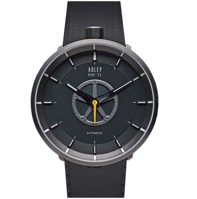 ADLEY FIXI-T1 Automatic Steel PVD Black Yellow Silicone Sapphire Men's Watch