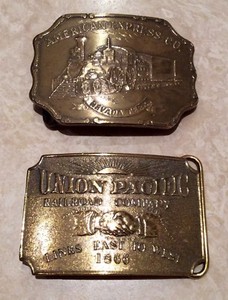 railroad belt buckle