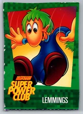 Lemmings Nintendo Super Power Club Magazine Card #13 Perforated