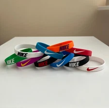 One (1) Nike Silicone Wristband Bracelet - One Size Fits All Sweatband