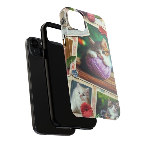Kitten Phone Cases, Tough Cat Design Cover, Playful Kitty Protective Case, - Picture 14 of 96